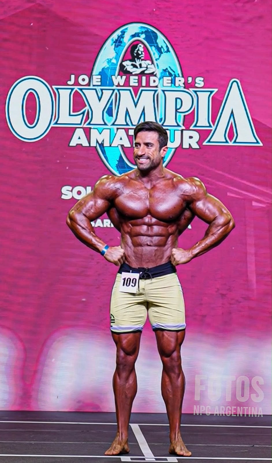 Luís Resende competindo no Olympia Amateur